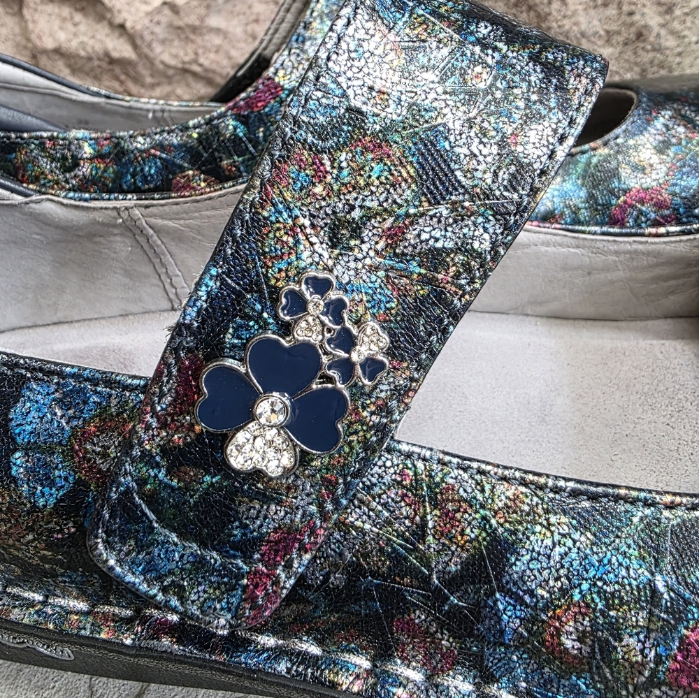 Alegria PAL-464 NWOT Mary Jane's Nurse Work Shoes Multicolor Size 8.5-9 Women's - Picture 5 of 11